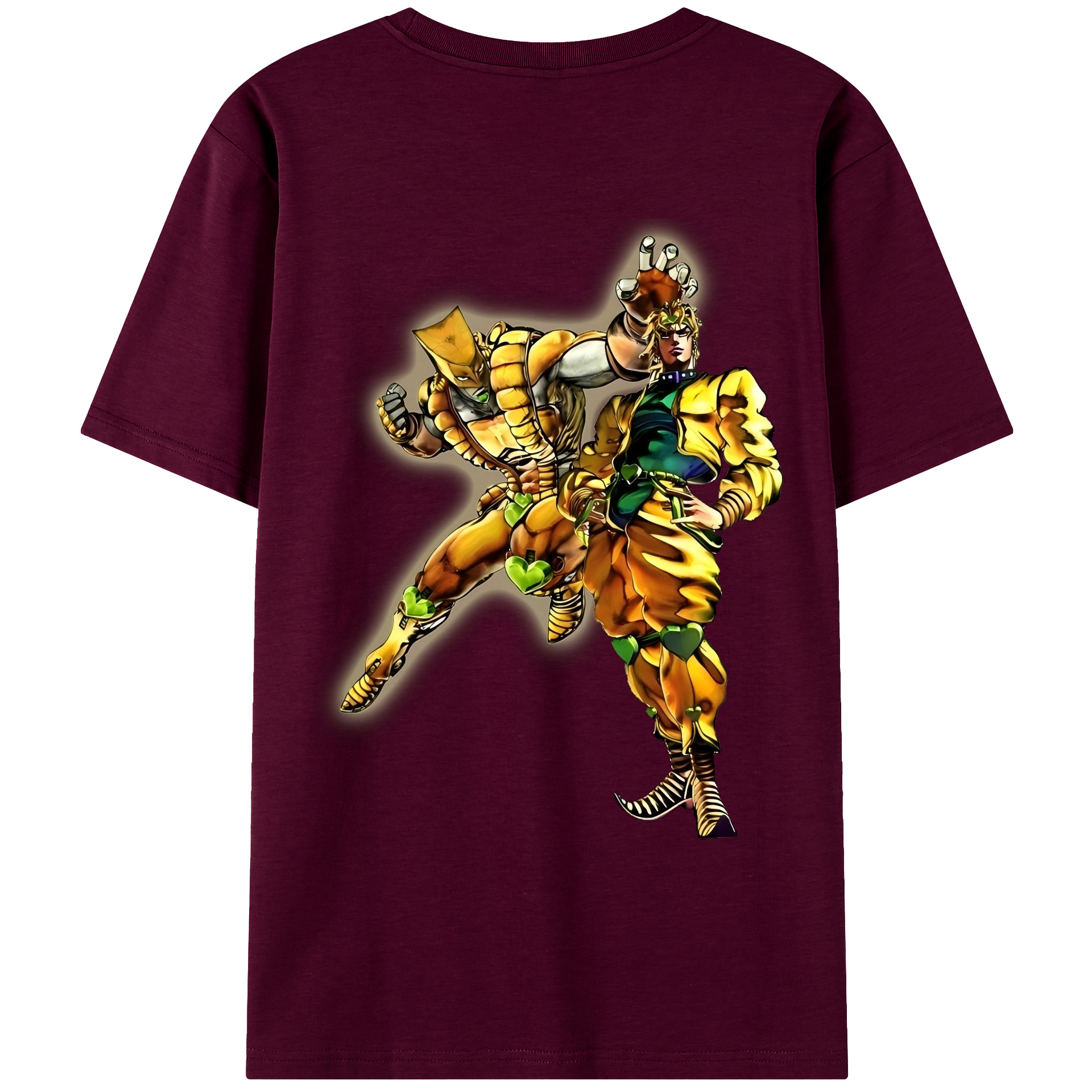 （画像用） ジョジョの奇妙な冒険 ディオ?ブランドー JoJo's Bizarre Adventure Dio Brando レディース半袖Tシャツ(バックプリント)
